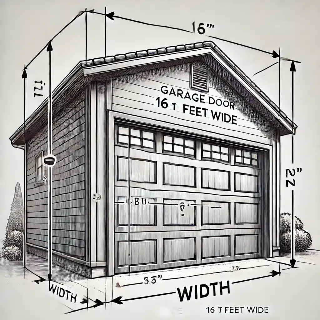 garage door width