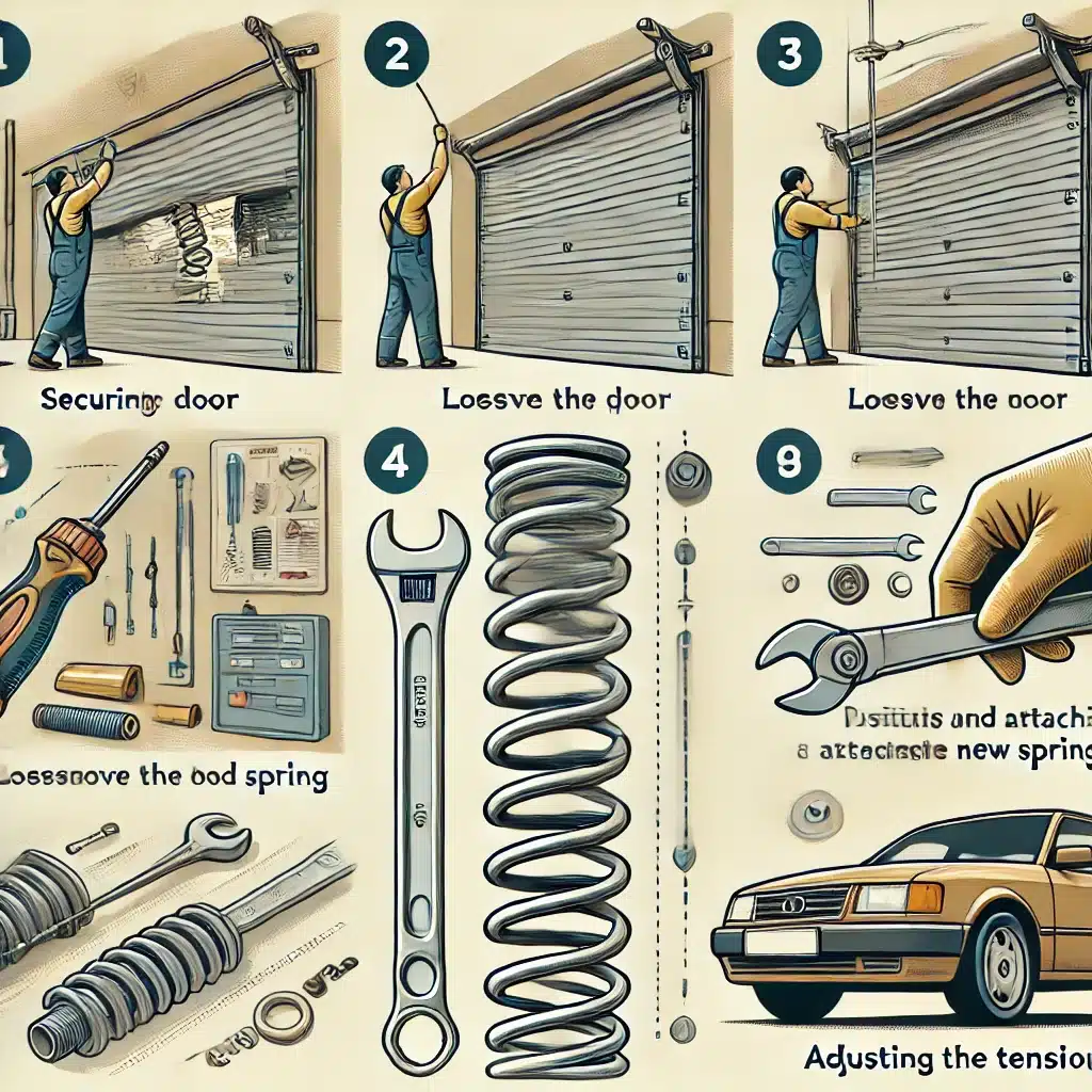 how to replace garage door spring