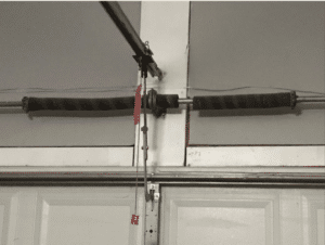 garage door off track