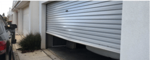 garage door off track