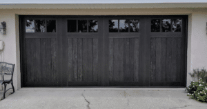 wooden garage door in North Richland Hills, TX